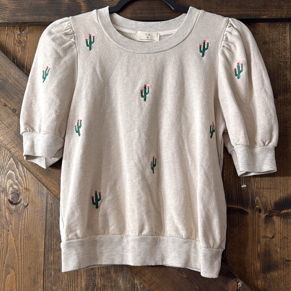 T.la by ANTHROPOLOGIE Puffed Sleeves Top - Picture 5 of 8